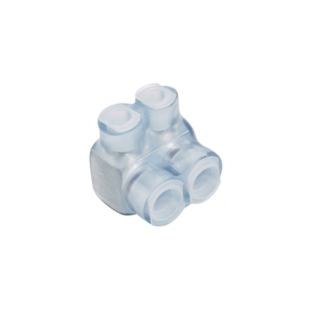 Panduit Multi-Tap Connector, Single-Sided, Clear Insulation, 4, PCSB4-4S-6Y PCSB4-4S-6Y
